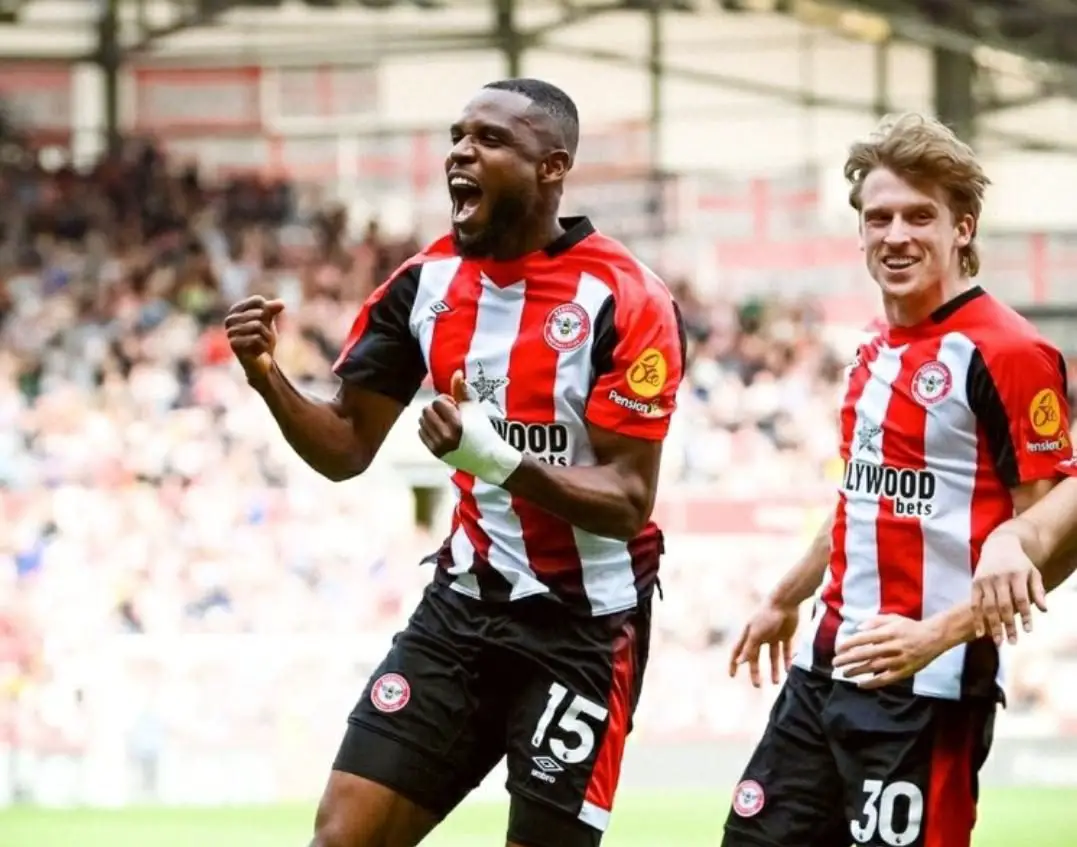 Onyeka Celebrates First EPL Goal For Brentford