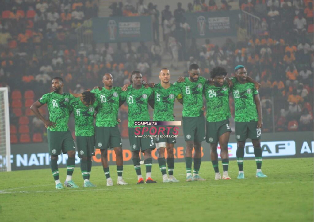 Super Eagles during penalty shootout 20240208 074030 0000 transcpr 2026 WCQ: Super Eagles Must Be Ready For Tough Battle Against Bafana — Ikpeba