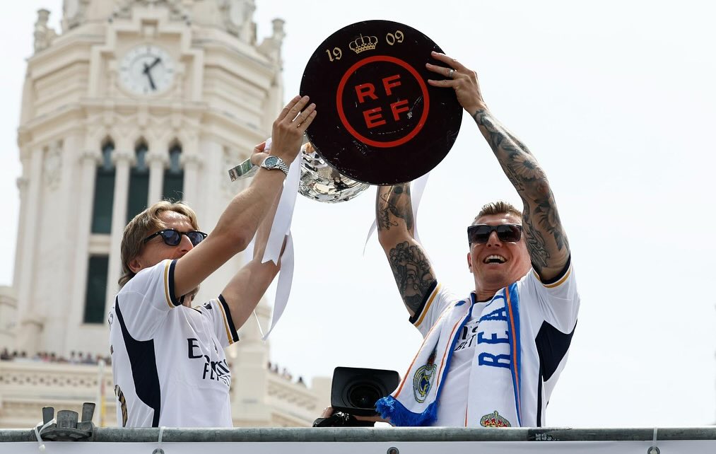 Thanks for coming out this afternoon Madridistas We dont take it for granted 1 Toni Kroos announces shock decision to retire from football after Euro 2024