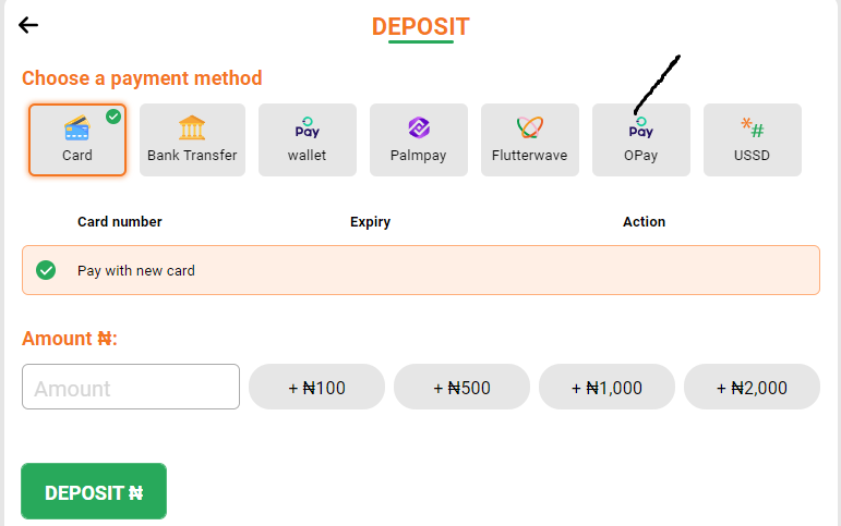 image 6 How to Deposit with OPay via BetCorrect Website and App