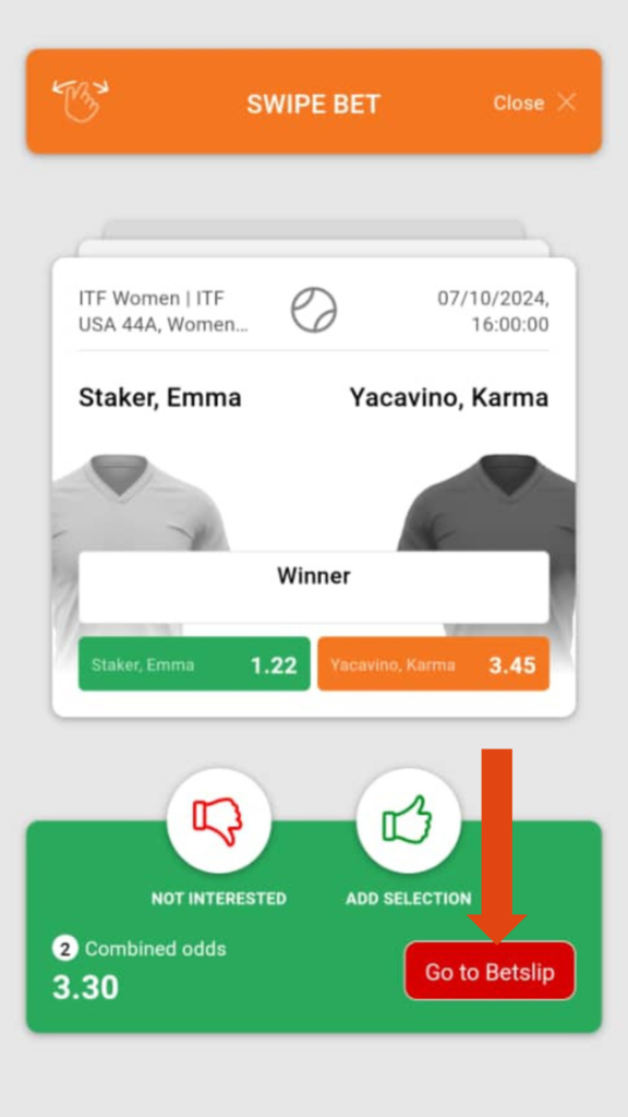 4 3 How to Use Swipe Bets on BetCorrect