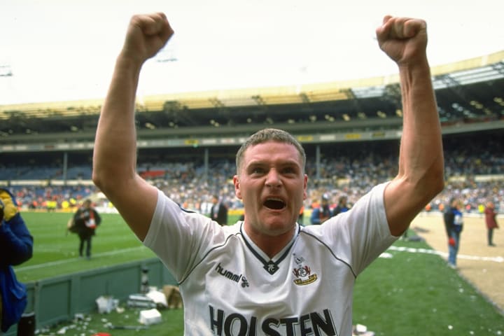 Paul Gascoigne of Tottenham Hotspur