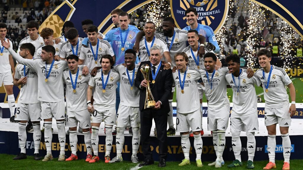 01jff6xnxkcng9zs2fkk Carlo Ancelotti reacts to record-breaking Real Madrid trophy victory