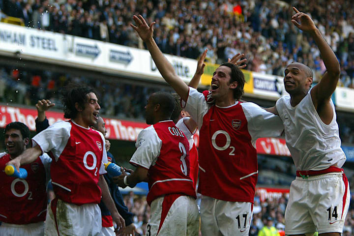 Arsenal's L to R Jose Antonio Reyes, Rob